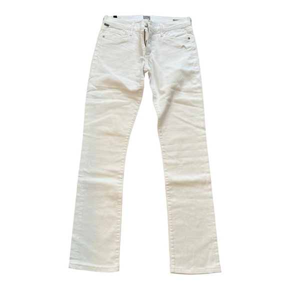 Citizens Of Humanity Denim - Citizens Of Humanity Ava Straight Leg White Denim Jeans- Waist 28"